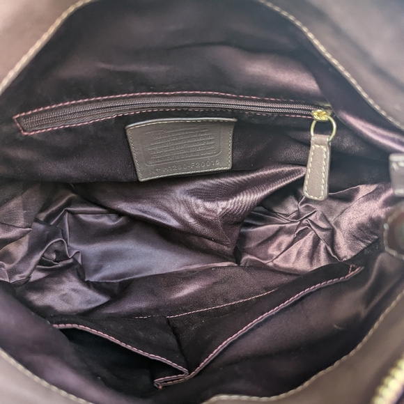 Coach Ashley Hand Drawn ScarfPrint Hippie Shoulder Bag - Picture 10 of 13